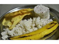 Puttu, Nendran Banana & Papadam